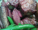 ゴボウと豚バラの角煮作り方6写真