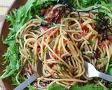 カリっとベーコン☆シャキっと水菜のパスタ作り方11写真