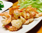 海老の唐揚げ粉焼き。タルタルソース添え♪作り方10写真