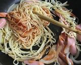 糖質0麺で・スパゲッティナポリタン作り方4写真