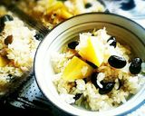 さつまいもと黒豆のおこわ作り方5写真