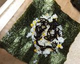 きのことコーン、昆布の佃煮おにぎらず二種作り方2写真