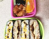 きのことコーン、昆布の佃煮おにぎらず二種作り方10写真