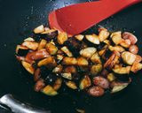 茄子がゴロッとライス少なめオムライス作り方2写真