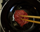 マンゴーと牛肉のオイスター炒め。作り方1写真
