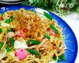 簡単ランチ♪お酢でサッパリ焼きちゃんぽん作り方7写真