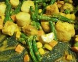 インゲンエリンギ彩り野菜のカレーマヨ炒め作り方2写真