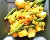 インゲンエリンギ彩り野菜のカレーマヨ炒め作り方3写真