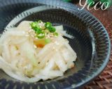 むくみ対策♪冬瓜の梅ダシぽん酢サラダ作り方4写真