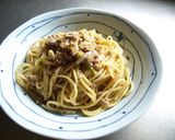簡単！ねぎ味噌スパゲッティー作り方5写真