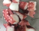 タコとアスパラ ペペロンチーノ作り方2写真