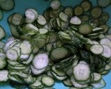 冷凍保存　（きゅうり）作り方1写真