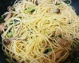 簡単☆サバ缶としめじの和風パスタ作り方5写真