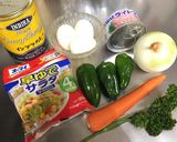 マカロニサラダ☆高校生男子弁当のおかず作り方1写真