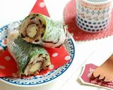 カツを巻く♡よろこんぶスティックおにぎり作り方5写真