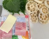 簡単！調味料なし！蓮根ベーコンしそチーズ作り方2写真