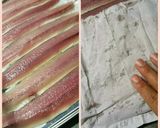 食べやすい秋刀魚ロール（大葉&梅チーズ）作り方3写真