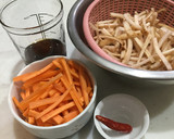 きんぴらごぼう めんつゆで簡単！作り方1写真