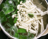 えのきと卵のアンサンブル♪ふわとろ味噌汁作り方3写真
