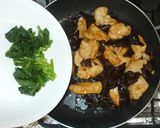 鶏むね肉とキクラゲの甘辛煮♪血虚女性に♪作り方9写真