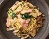 天然だしパックで作る キノコの和風パスタ作り方7写真