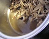 きのこブイヨン作り～きのこクリームパスタ作り方3写真
