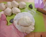 HBで作る♡もーもーミルククリームまん作り方13写真