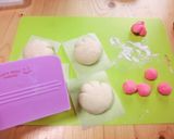 HBで作る♡ぷにぷに肉球あんまん作り方11写真
