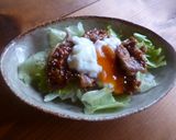 豚肉とレタスの温玉サラダ♪作り方5写真