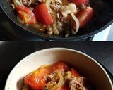 甘辛くて美味しい牛肉とトマトの炒め丼作り方6写真