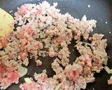 ひき肉とれんこんの甘辛炒め作り方4写真