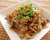 ひき肉とれんこんの甘辛炒め作り方7写真