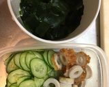 【酸味控えめ】きゅうりとわかめの酢の物作り方1写真