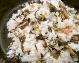 たらこと舞茸とエリンギの塩レモン炒飯作り方3写真