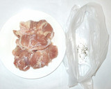 鶏もも肉とエリンギの簡単にんにく炒め作り方2写真