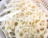 れんこんと豚こま メイン簡単 デミ風炒め作り方1写真