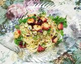 柚子香るタコとサラダセロリーの冷製パスタ作り方7写真