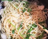 ウェイパーで簡単♪帆立とパクチーのパスタ作り方4写真