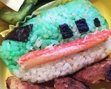 キャラ弁★新幹線はやぶさ作り方4写真