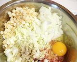 お好み焼き風ハンバーグ♫作り方1写真