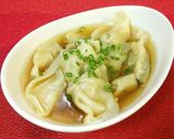 うどんスープde超簡単♡餃子スープ♪作り方3写真