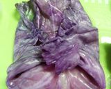 お花のような紫ロールキャベツ作り方5写真
