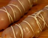 糖質制限★鶏むね肉の梅チーズロール作り方4写真