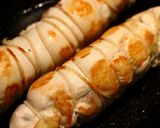 糖質制限★鶏むね肉の梅チーズロール作り方5写真
