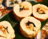糖質制限★鶏むね肉の梅チーズロール作り方6写真