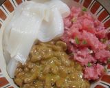 イカ☆納豆☆トロで、だくだく丼作り方5写真