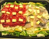 牛コマと白身魚のホットプレート蒸作り方3写真