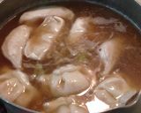 超簡単！ごま油香る餃子スープ作り方2写真