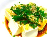 ヘルシー＆美味☆胡麻とオクラの中華風冷奴作り方4写真