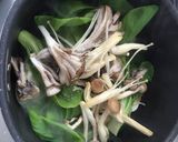 青梗菜ときのこのヘルシー豆乳クリーム煮作り方3写真